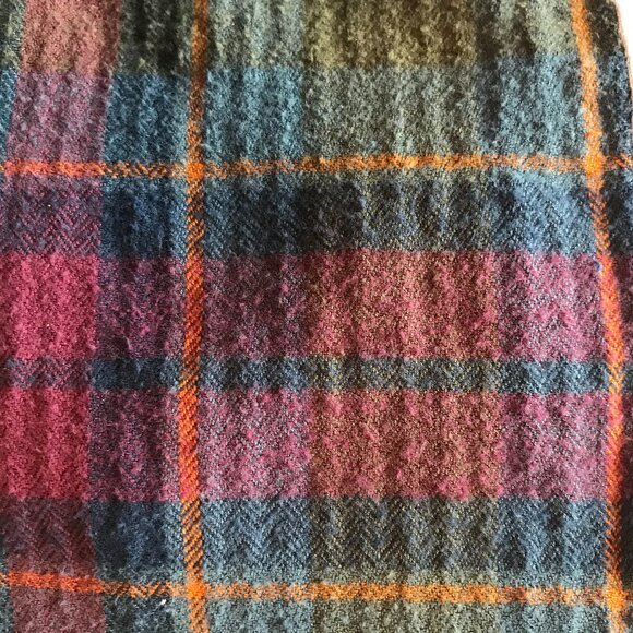 Upcycled Oversized Graphic Tee: Tiger Print, Flannel Sleeves, Plus Size L-2XL - Picture 5 of 11